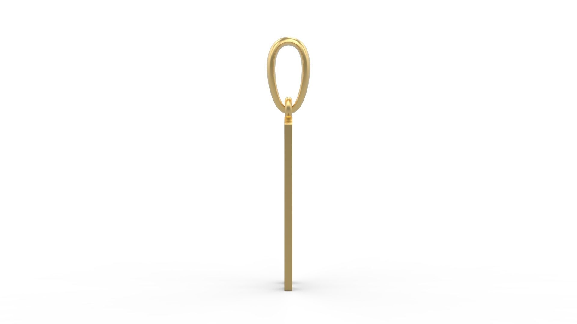 Initial Letters Pendant Eiffel Love A 3D print model_2