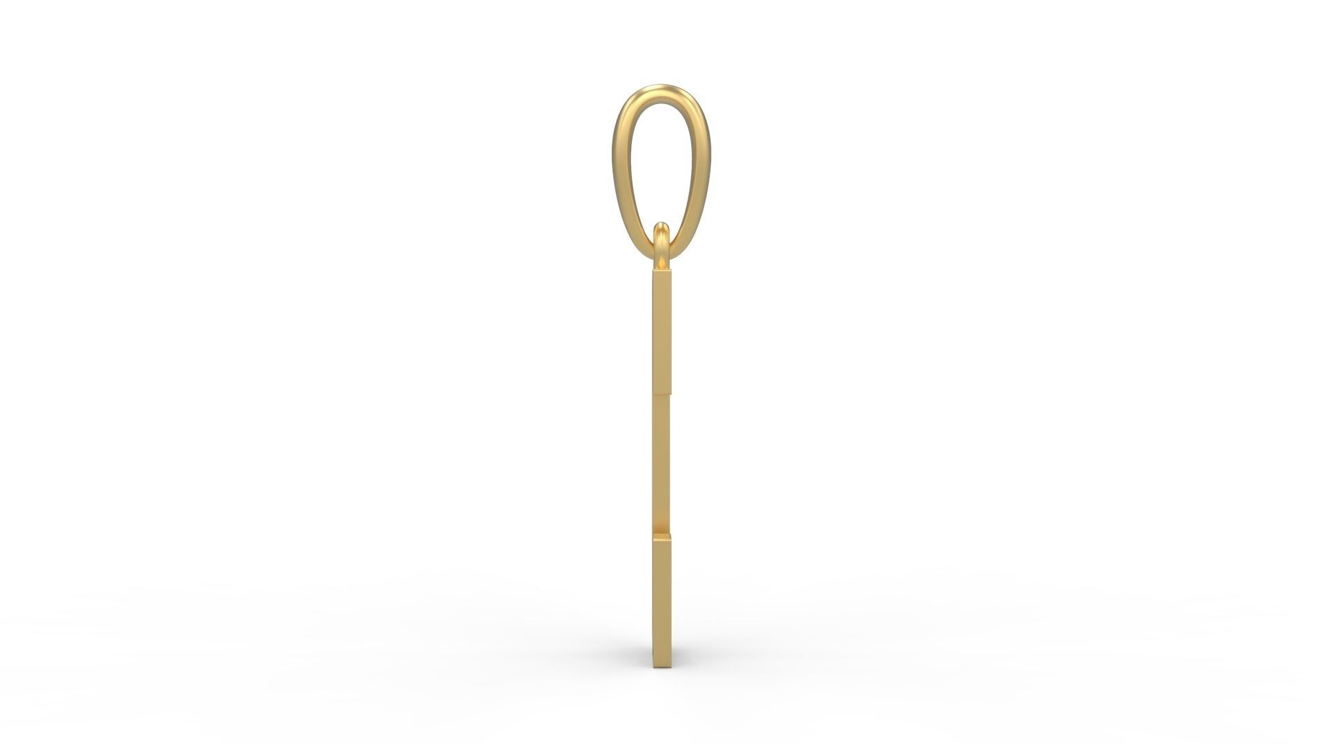 Initial Letters Pendant Eiffel Love C 3D print model_2