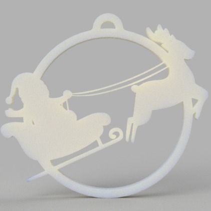 Christmas sphere 3D print model_14