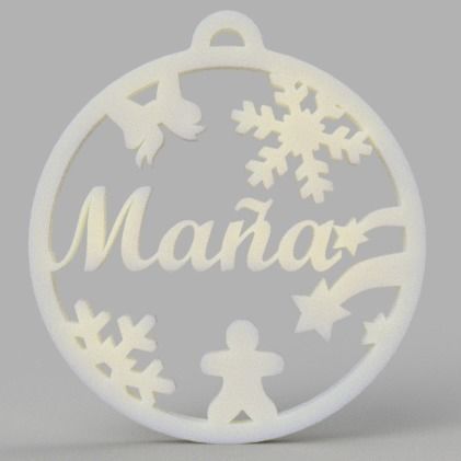 Christmas sphere 3D print model_4