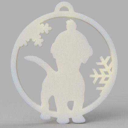 Christmas sphere 3D print model_22