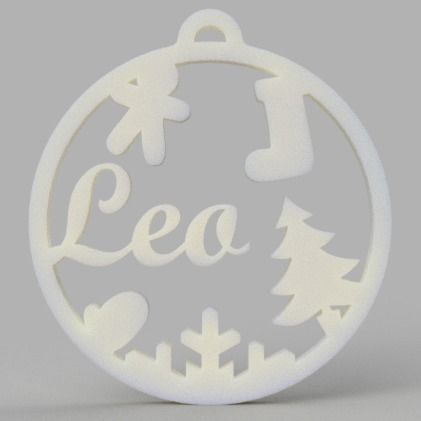 Christmas sphere 3D print model_6