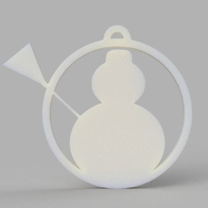 Christmas sphere 3D print model_12