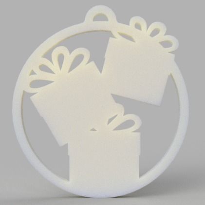 Christmas sphere 3D print model_21