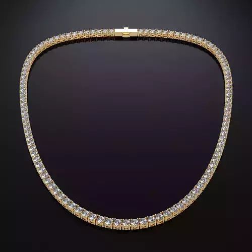 Tennis chain 4mm 3D print model