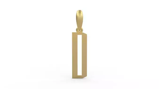 Initial Letters Pendant Eiffel Love D 3D print model