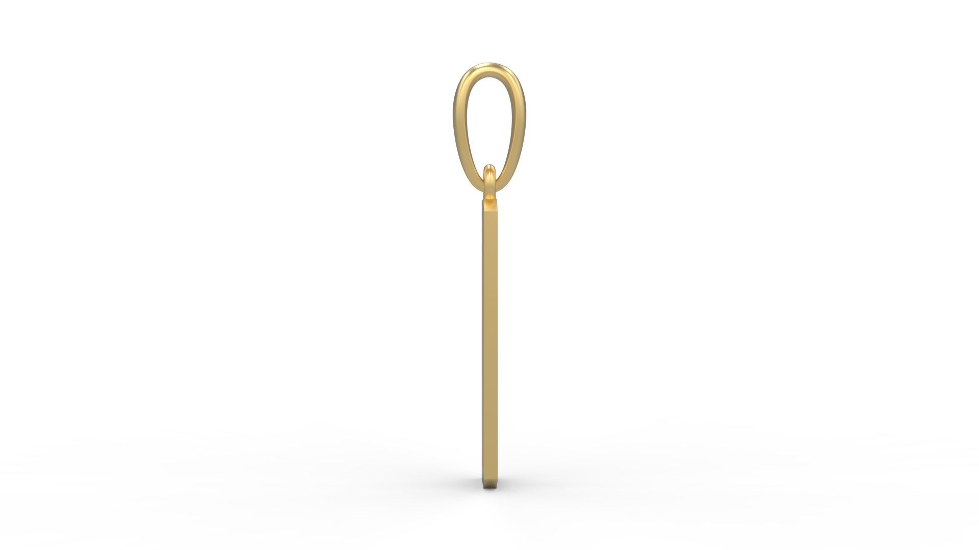 Initial Letters Pendant Eiffel Love D 3D print model_2