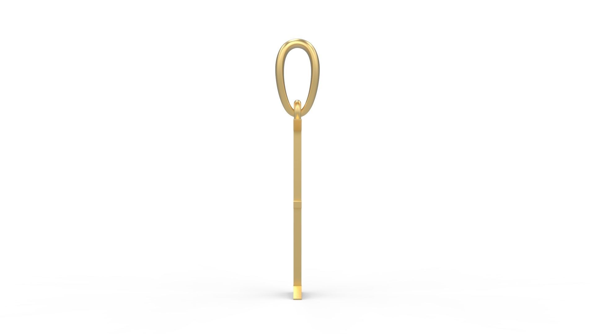 Initial Letters Pendant Eiffel Love E 3D print model_2