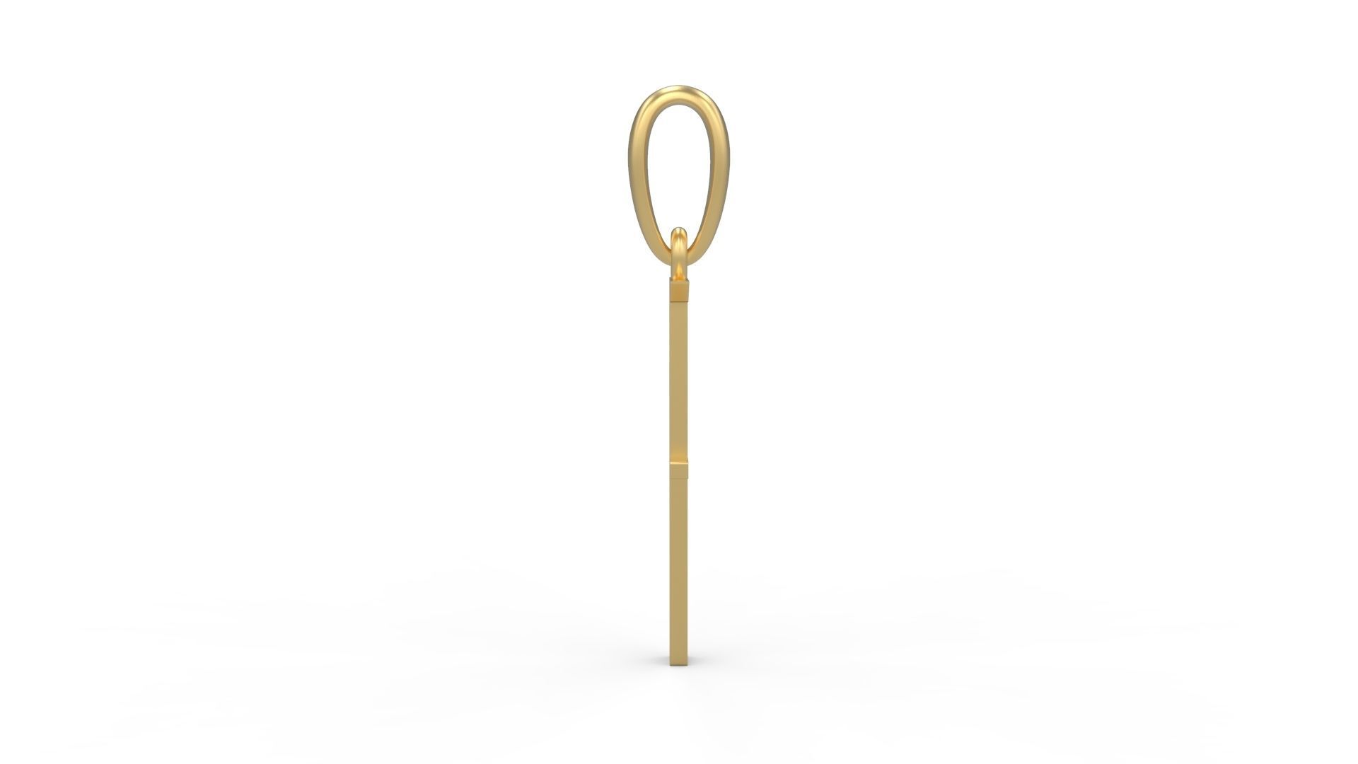 Initial Letters Pendant Eiffel Love F 3D print model_2