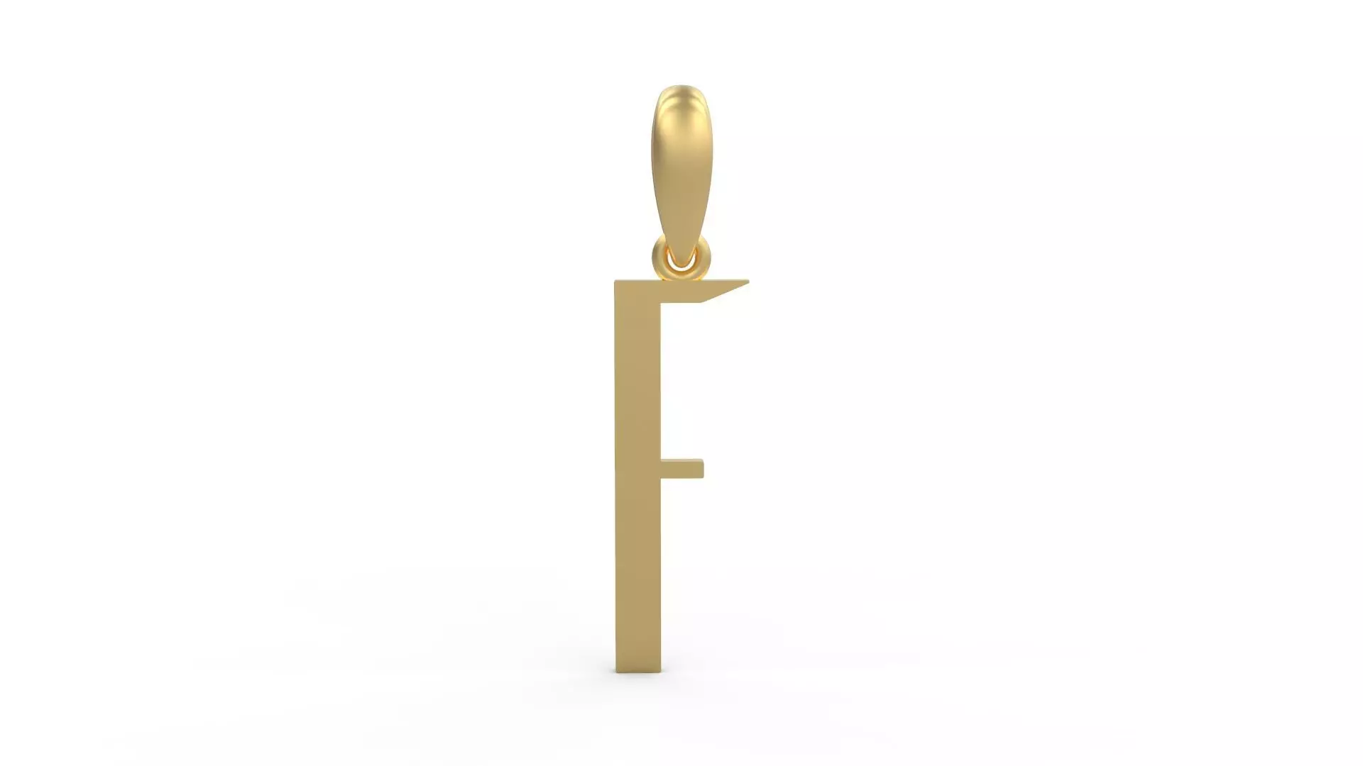 Initial Letters Pendant Eiffel Love F 3D print model_0