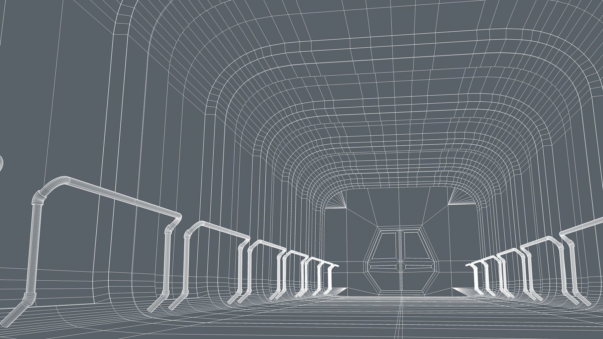 Sci Fi Corridor 3D model_12