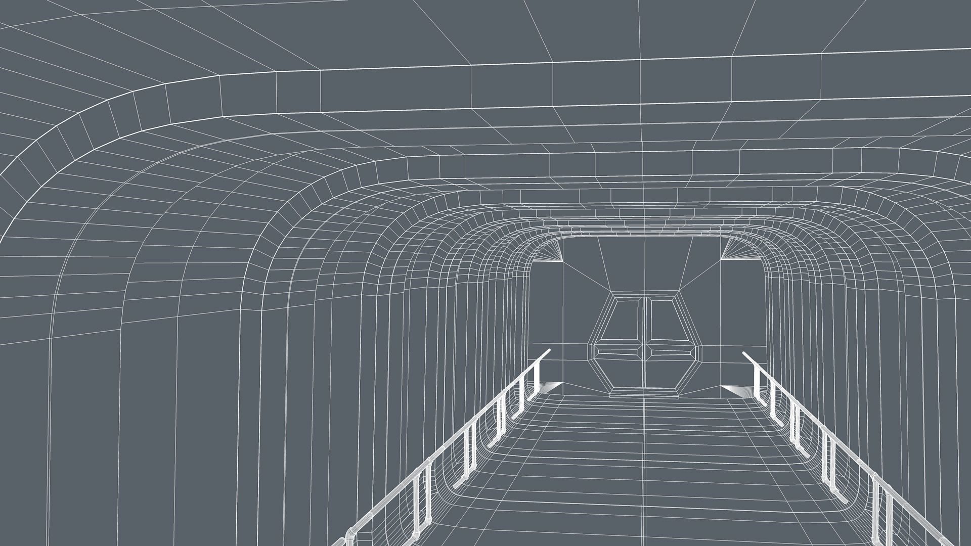 Sci Fi Corridor 3D model_13