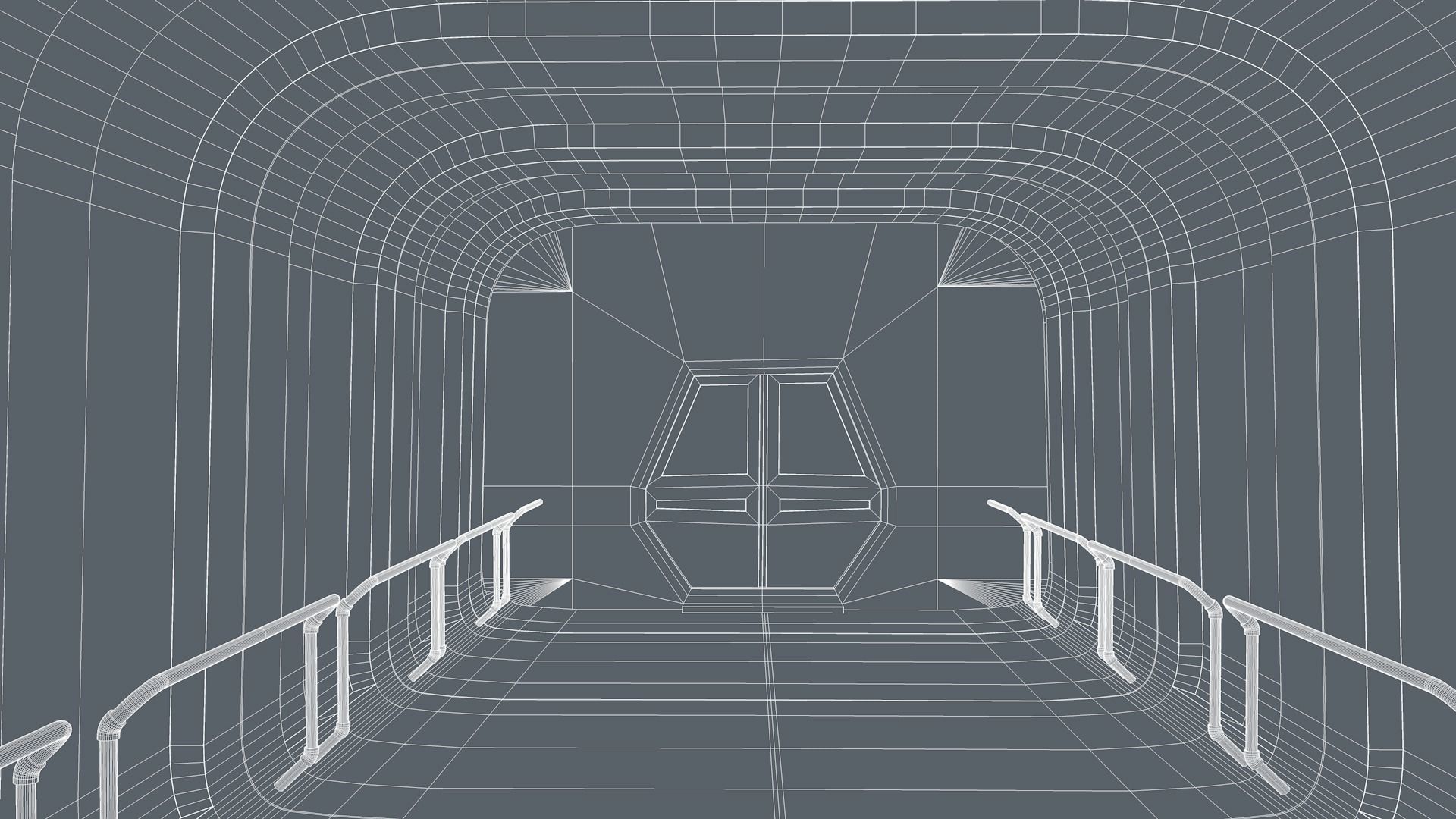 Sci Fi Corridor 3D model_9