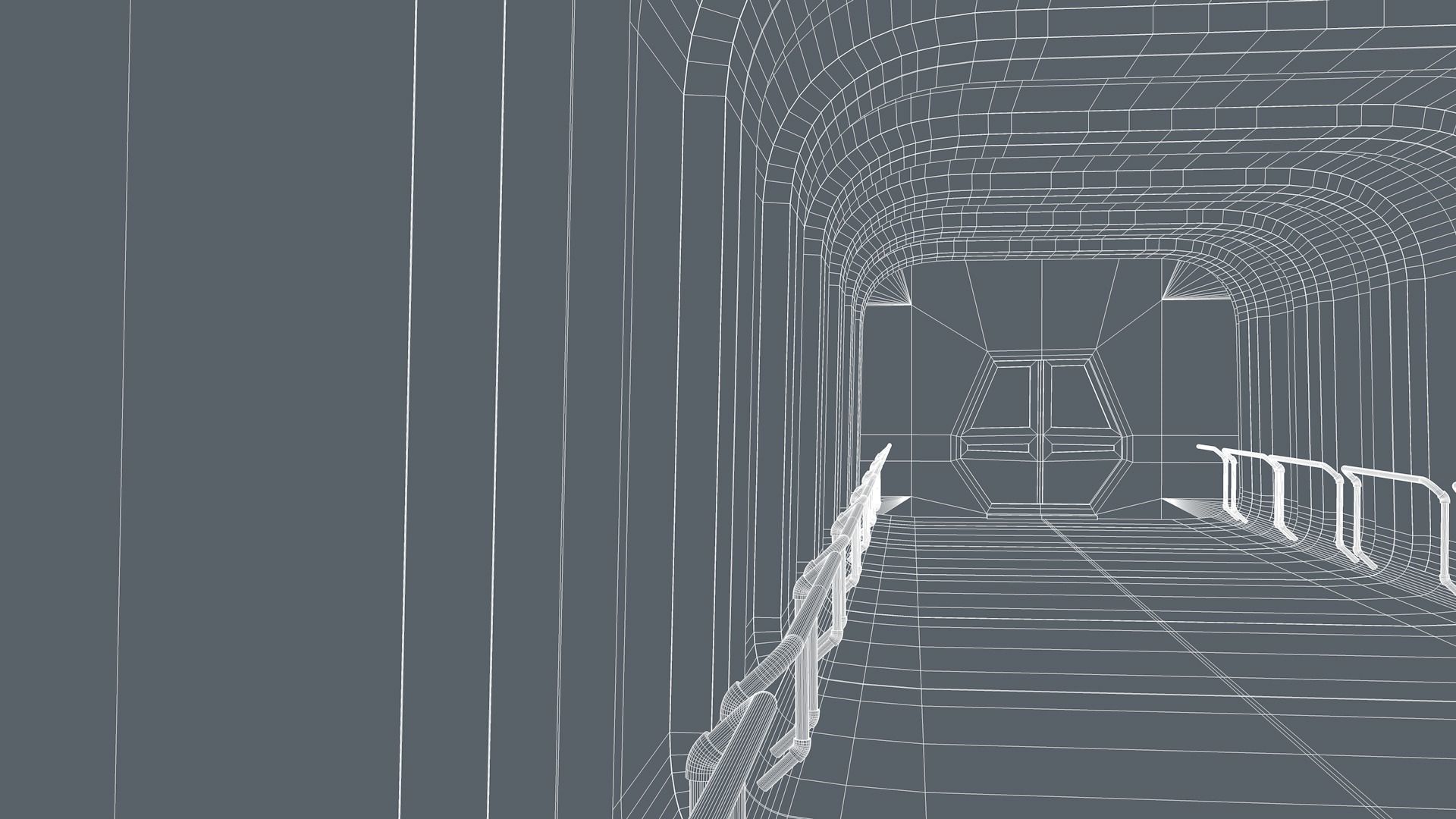 Sci Fi Corridor 3D model_10