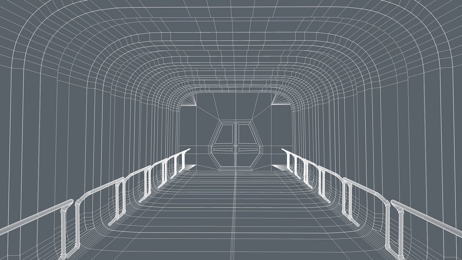 Sci Fi Corridor 3D model_8