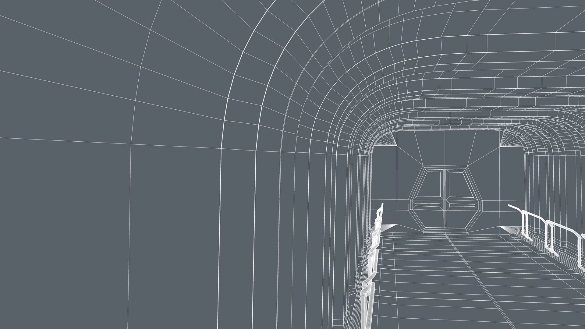 Sci Fi Corridor 3D model_15