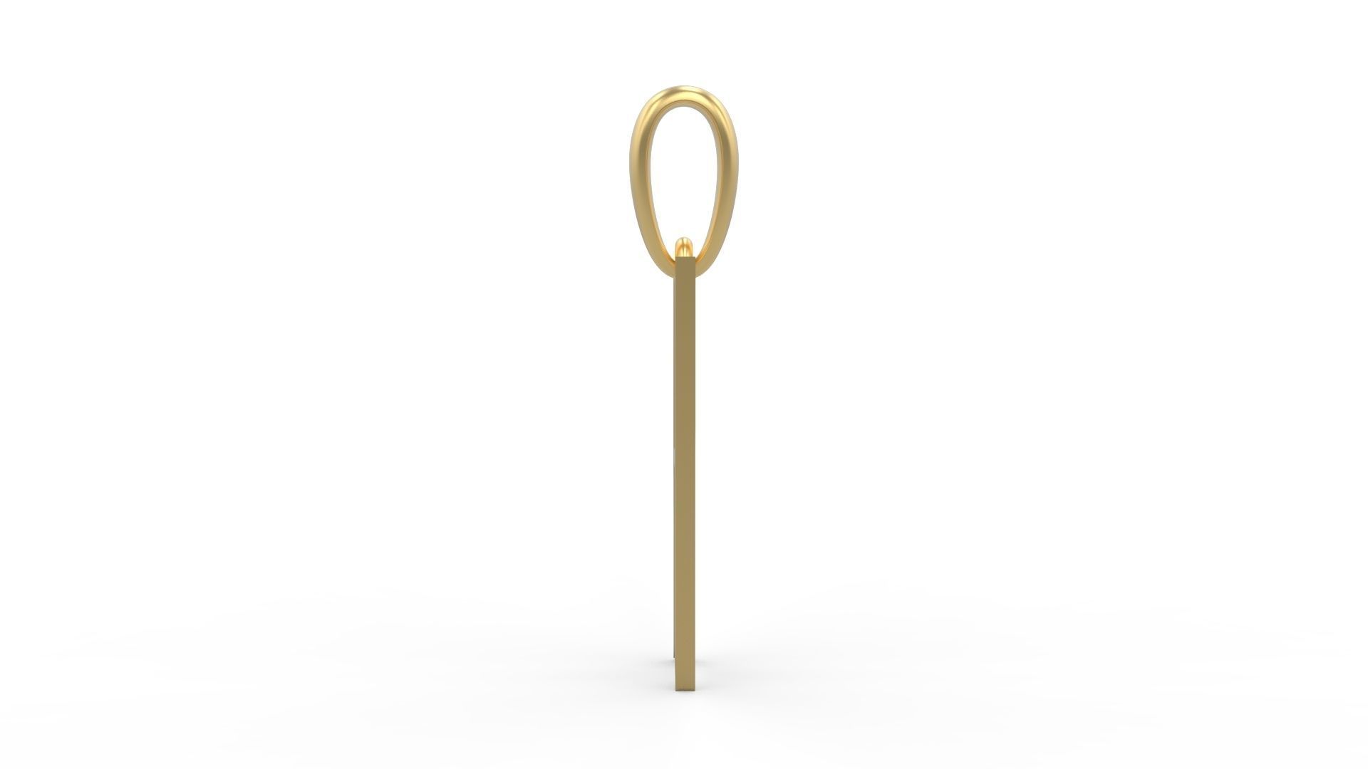 Initial Letters Pendant Eiffel Love H 3D print model_2