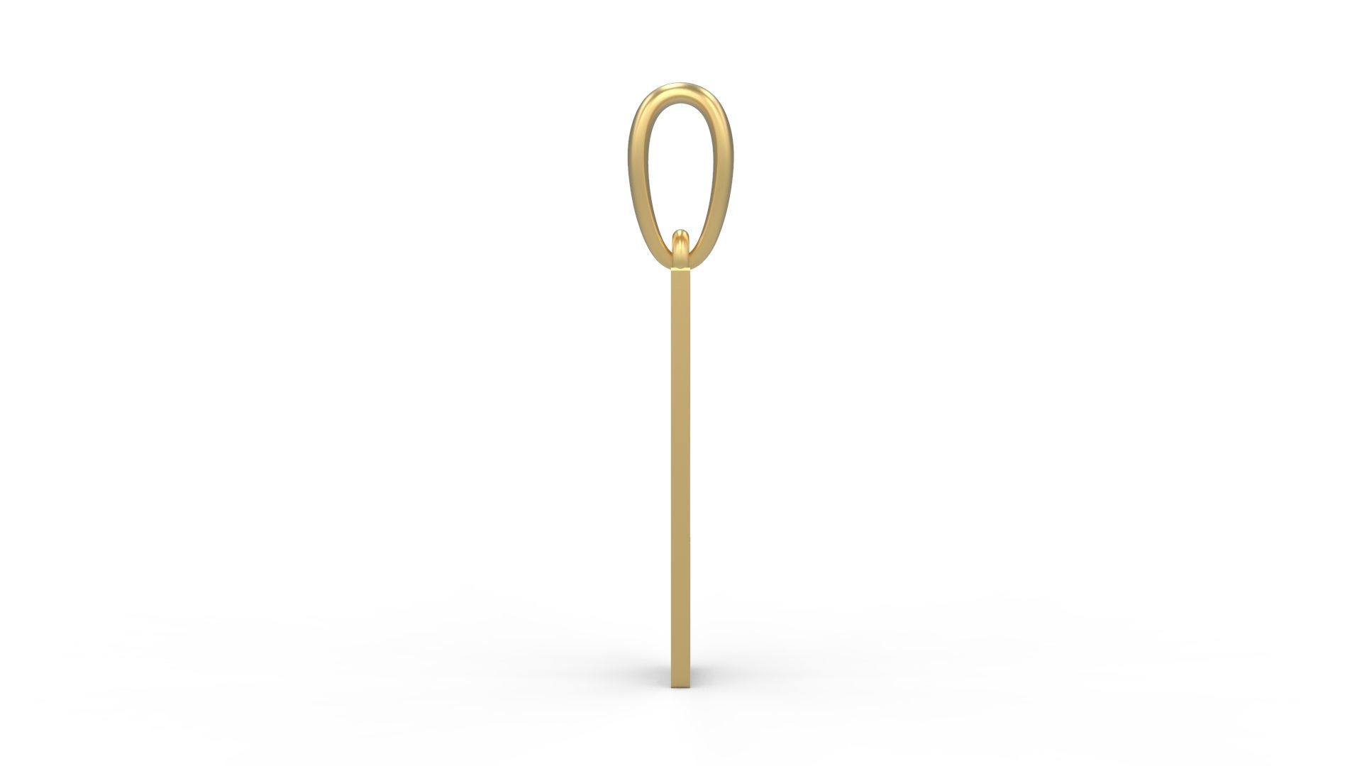 Initial Letters Pendant Eiffel Love J 3D print model_2