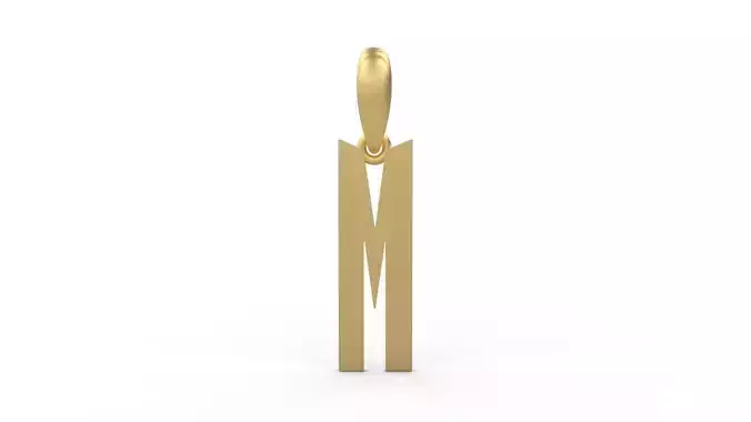 Initial Letters Pendant Eiffel Love M 3D print model