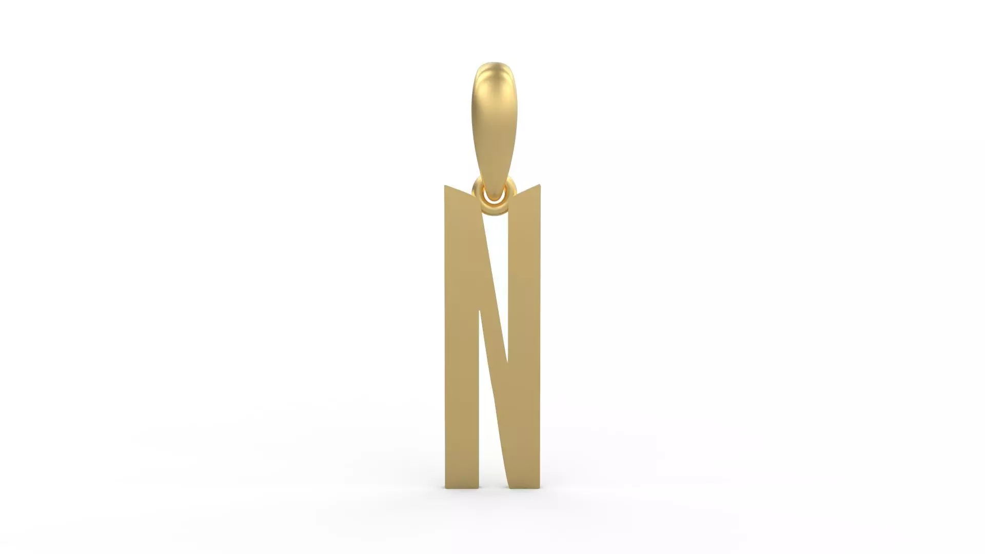 Initial Letters Pendant Eiffel Love N 3D print model