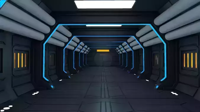 Sci Fi Corridor 3D model