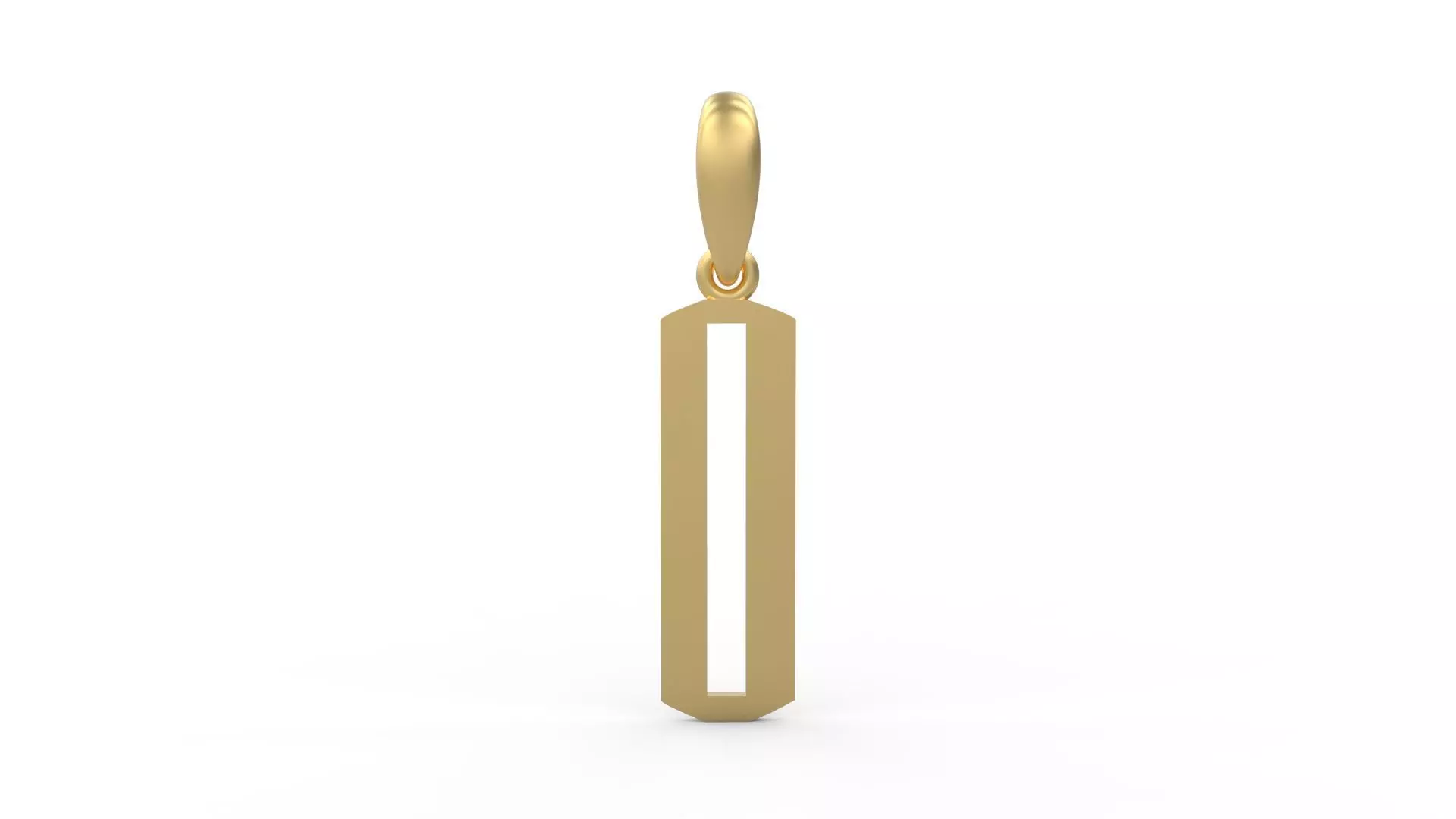 Initial Letters Pendant Eiffel Love O 3D print model_0