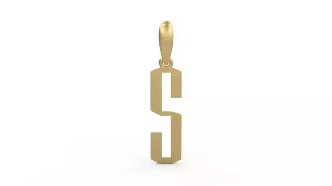 Initial Letters Pendant Eiffel Love S 3D print model