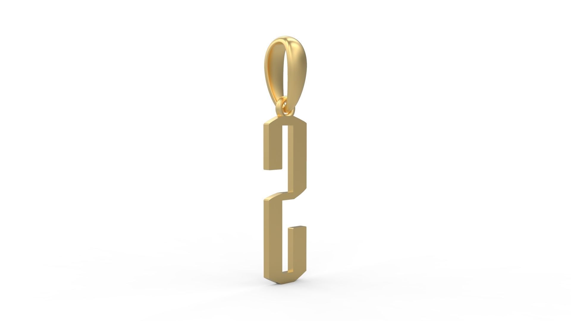 Initial Letters Pendant Eiffel Love S 3D print model_3