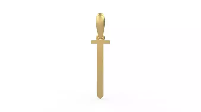 Initial Letters Pendant Eiffel Love T 3D print model