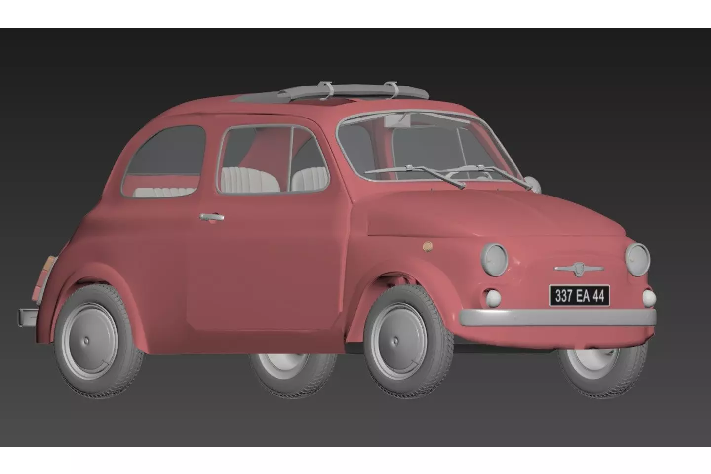 fiat 500 Free 3D model