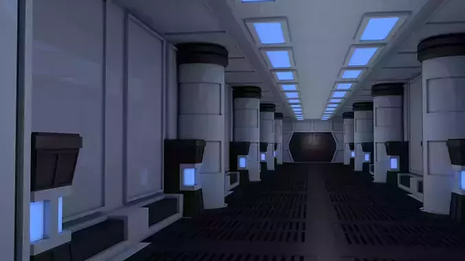 Sci Fi Interior 3D model
