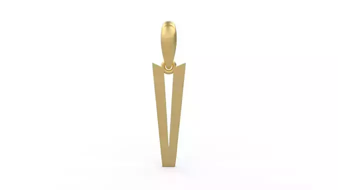 Initial Letters Pendant Eiffel Love V