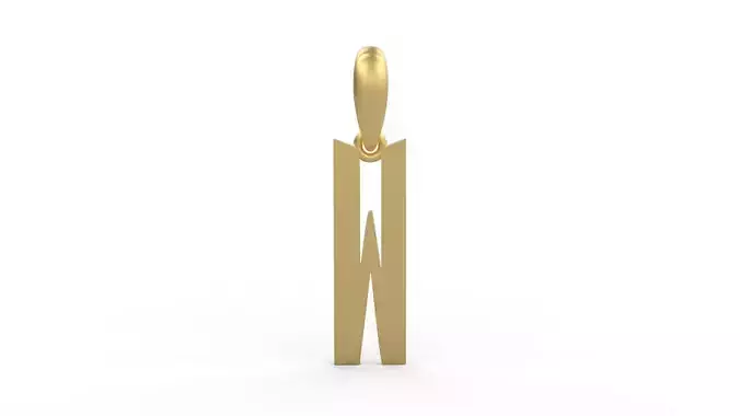 Initial Letters Pendant Eiffel Love W