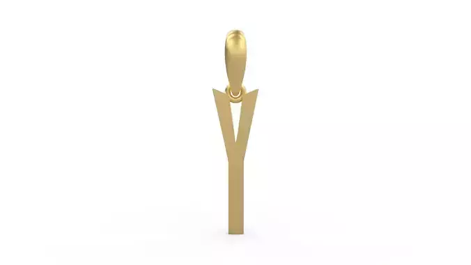 Initial Letters Pendant Eiffel Love Y