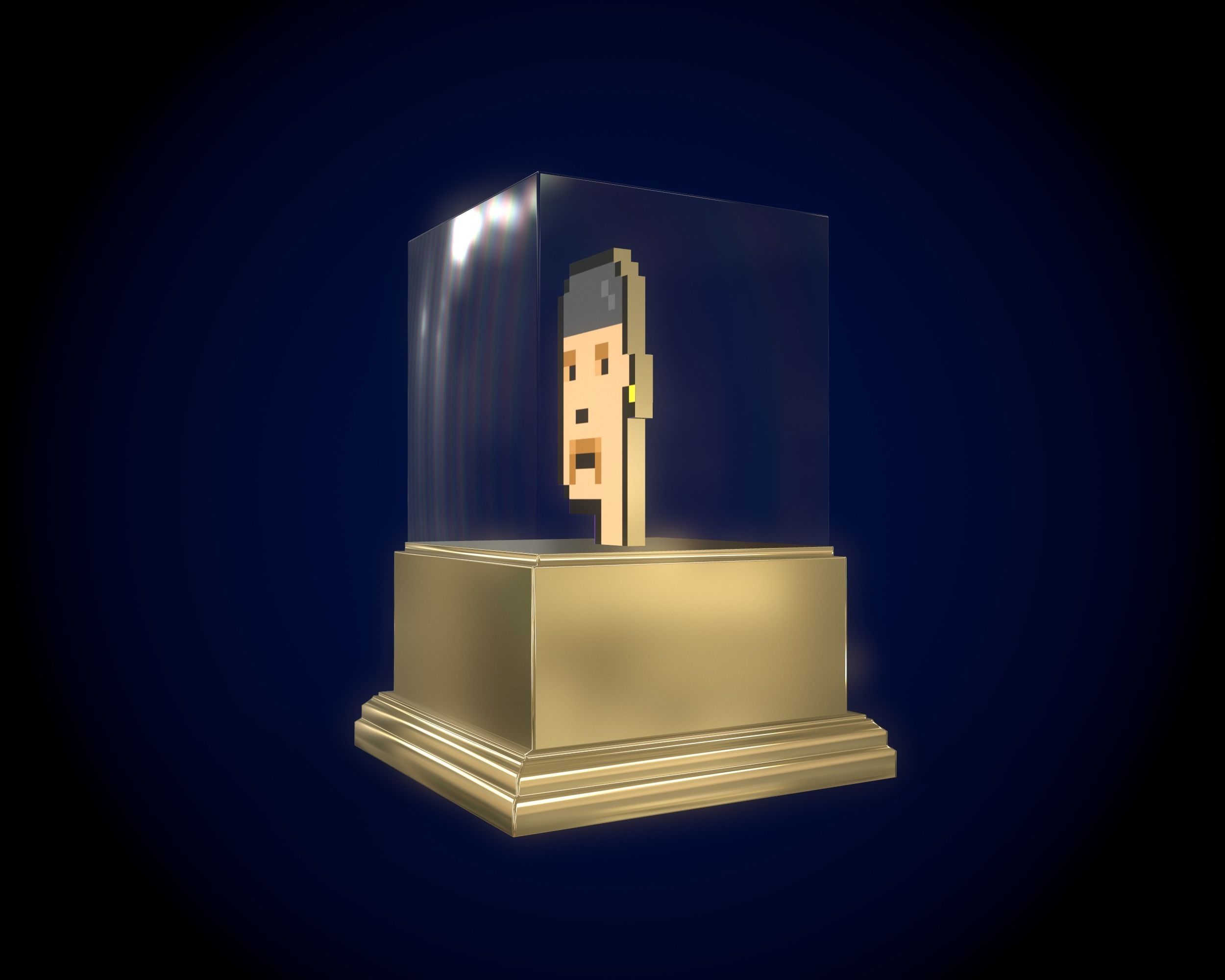 Gold Punk 3D model_7