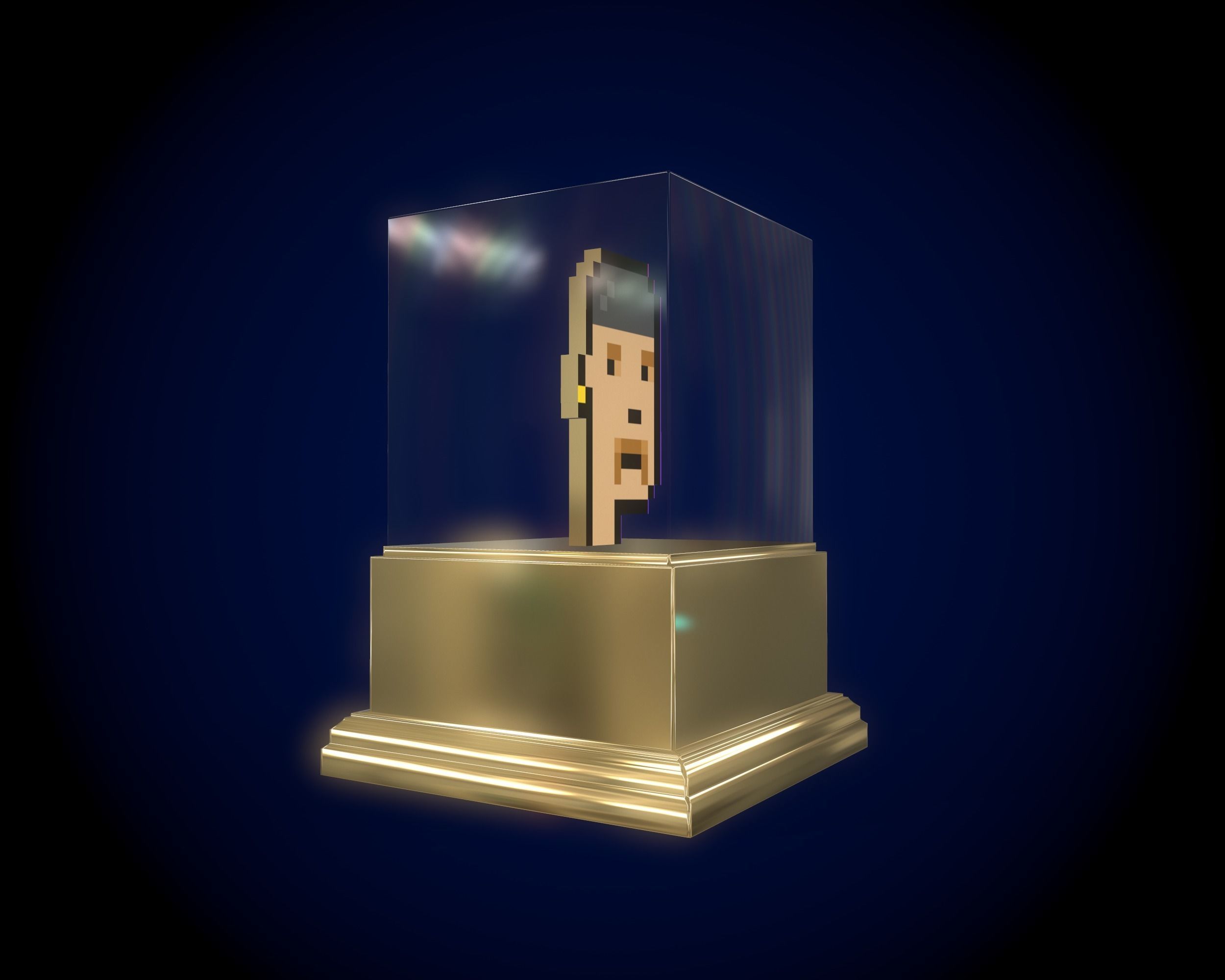 Gold Punk 3D model_3