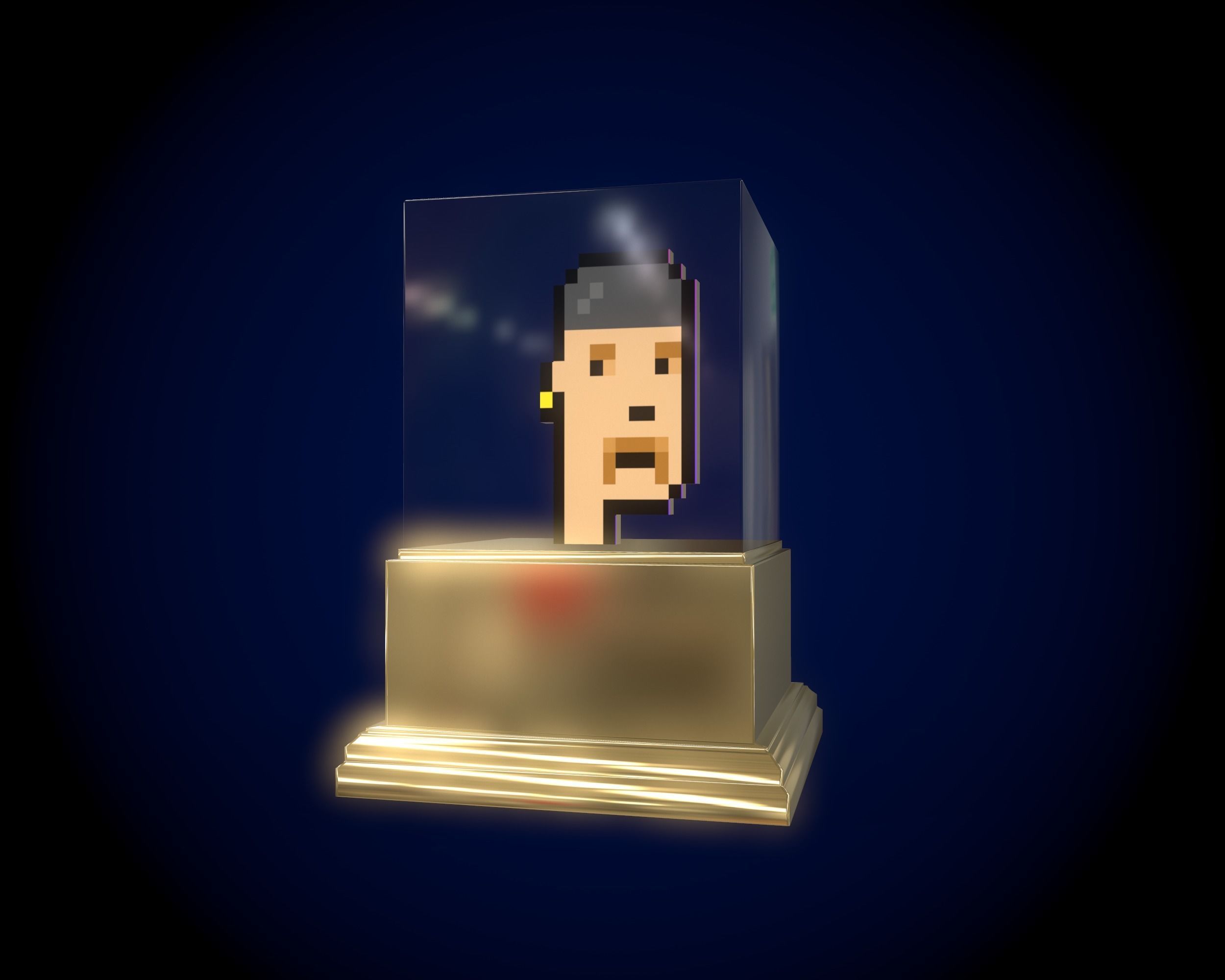 Gold Punk 3D model_6