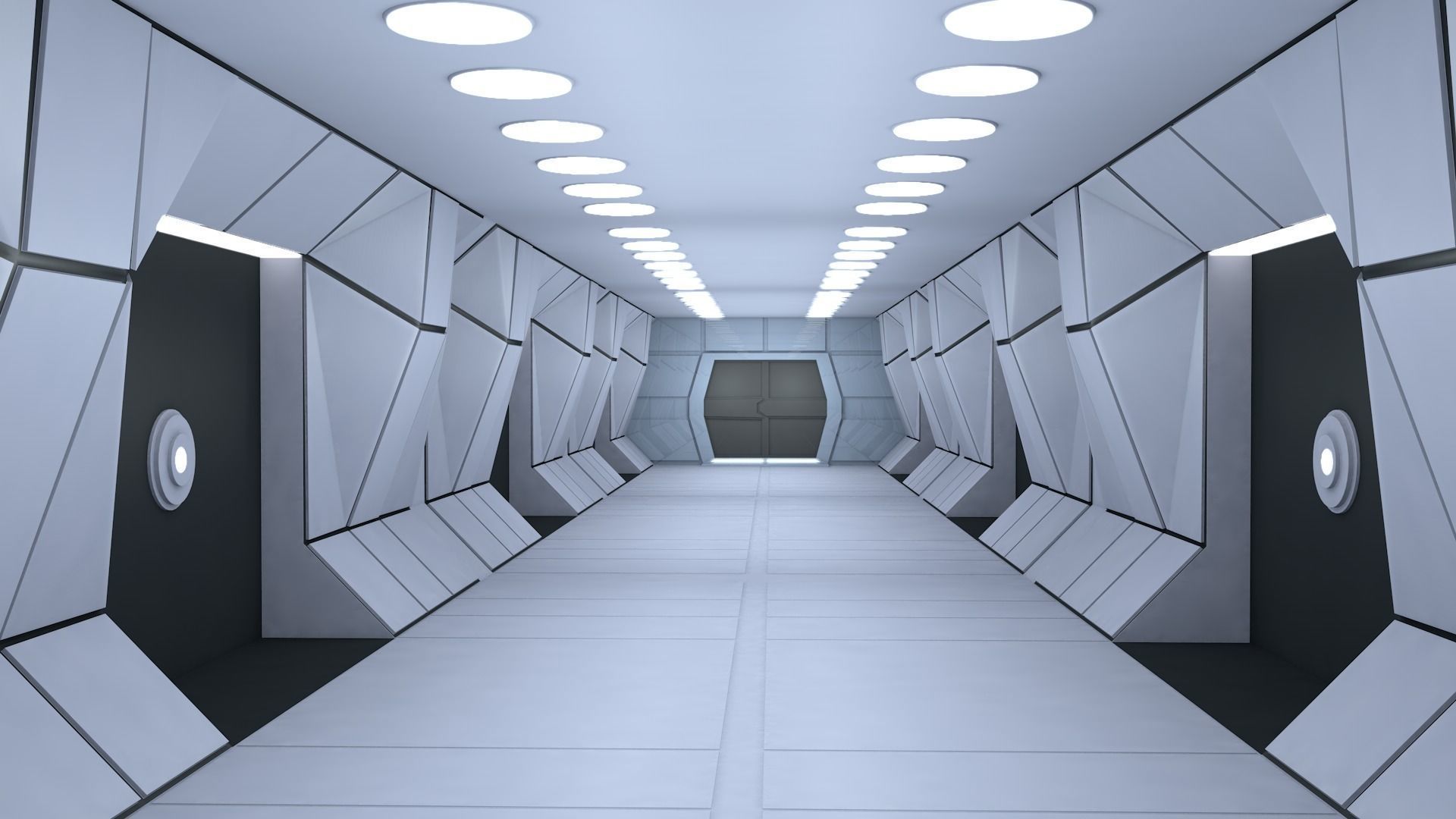 Sci Fi Interior 3D model_2