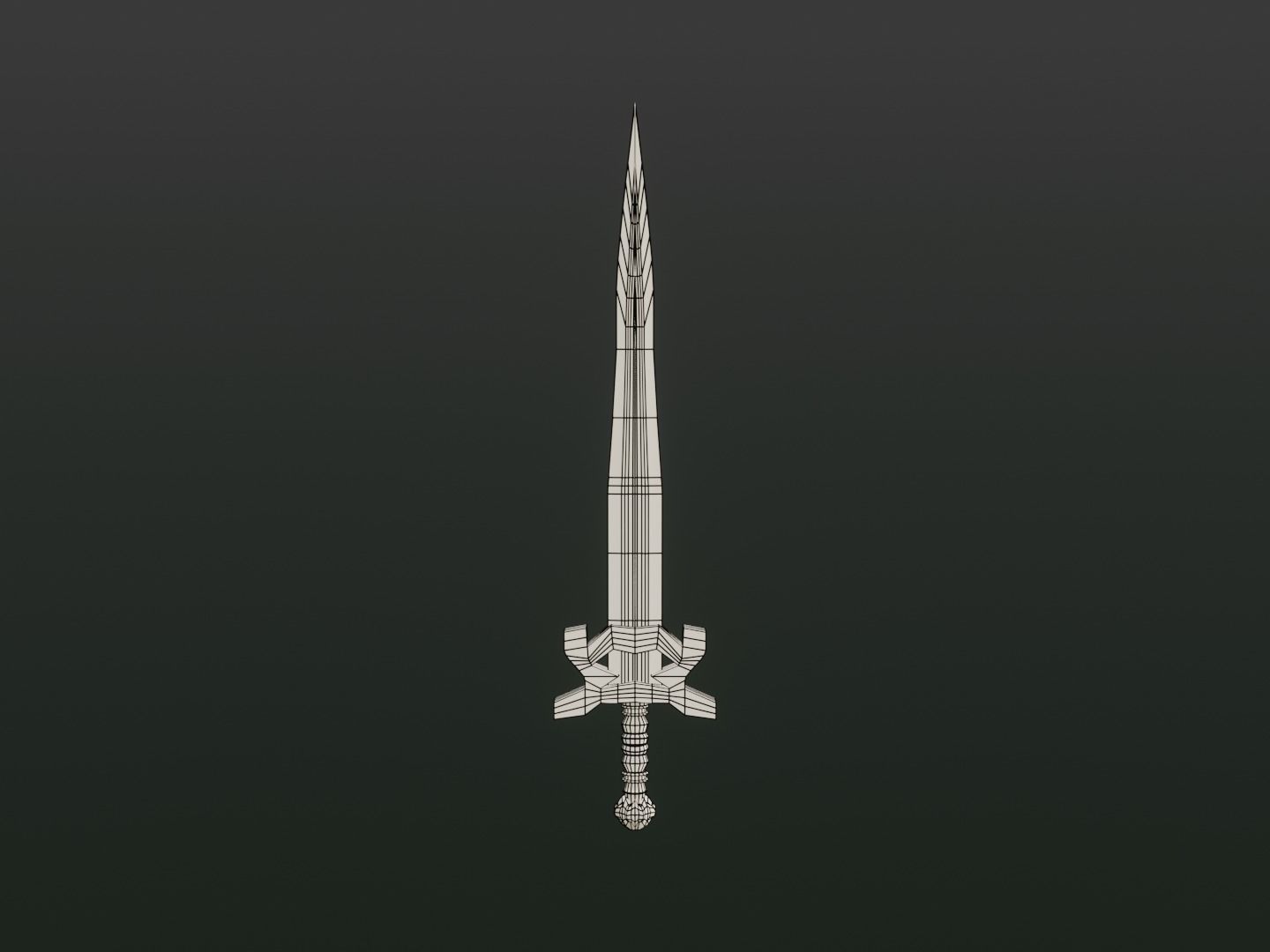 Fantasy Poison Sword - Elemental Sword Low-poly 3D model_8