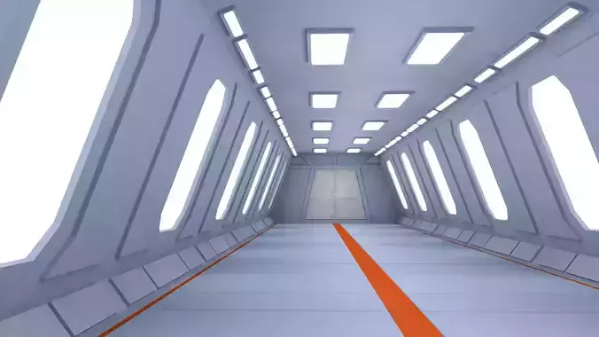 Sci Fi Interior 3D model