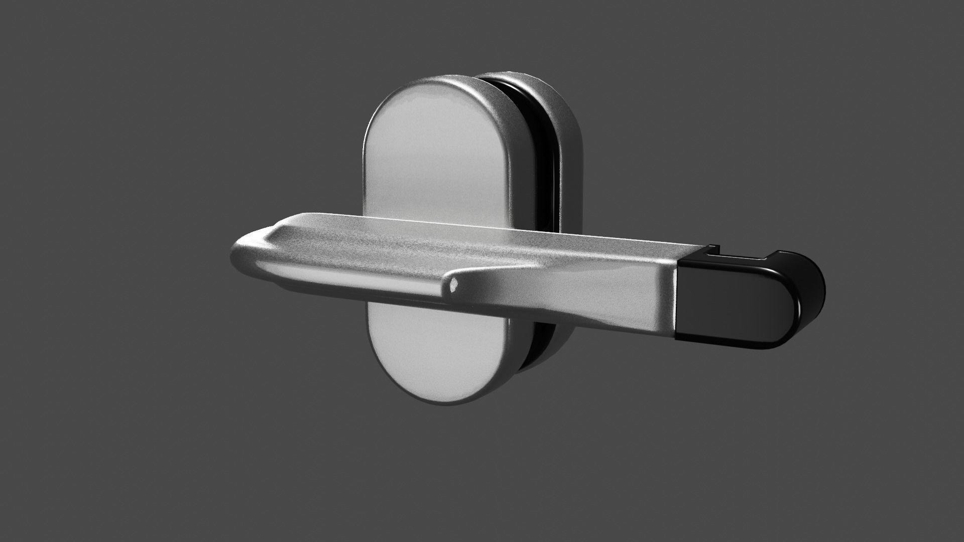 Toilet Door Handle 3D model rigged CGTrader