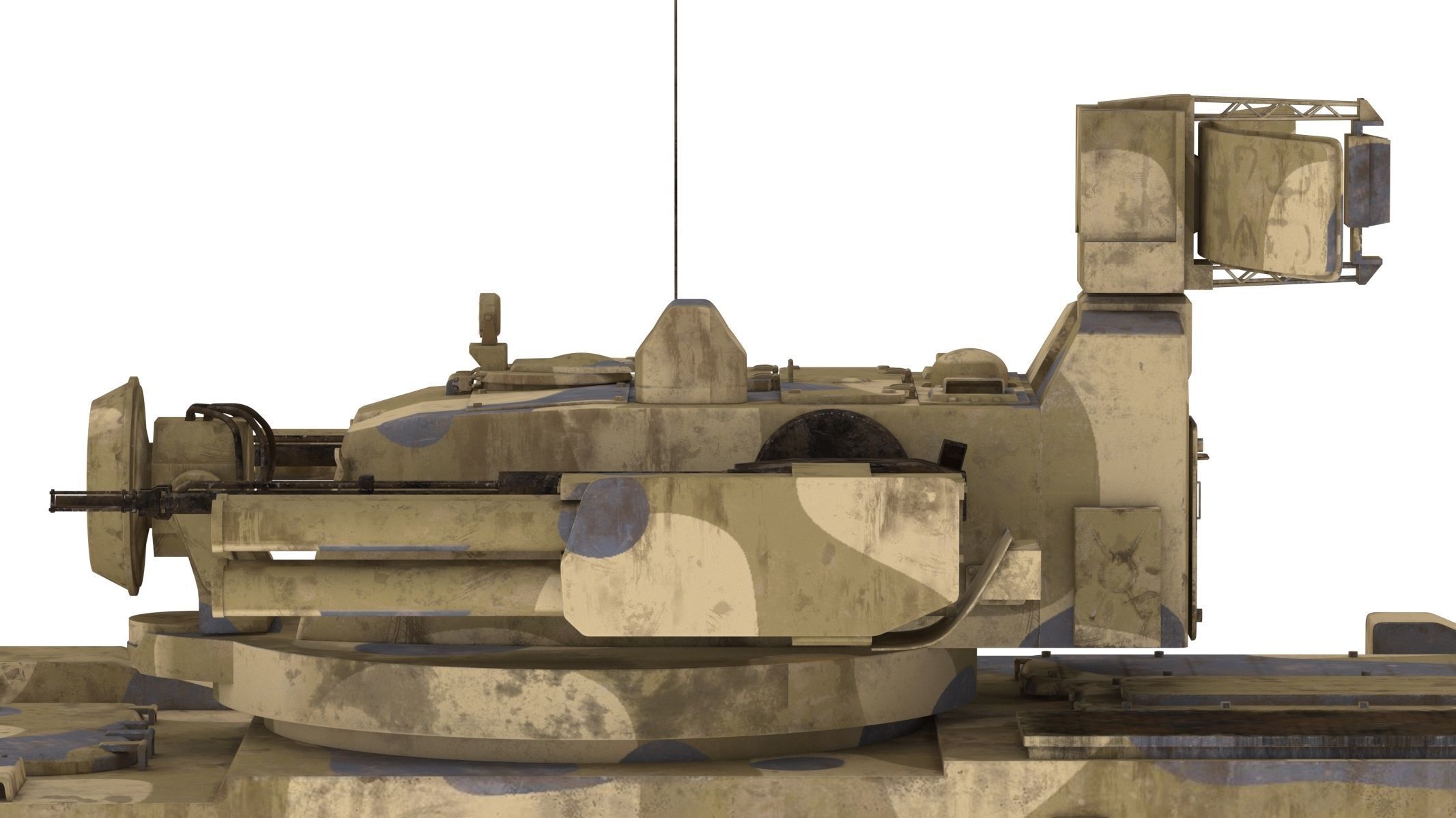 2K22 Tunguska Low Poly Low-poly 3D model_18