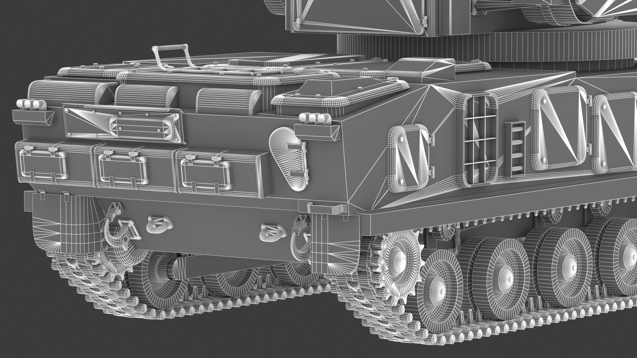 2K22 Tunguska Low Poly Low-poly 3D model_35