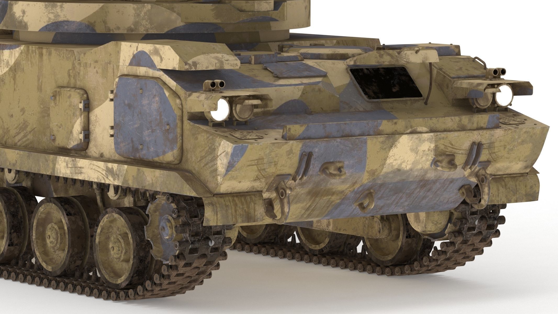 2K22 Tunguska Low Poly Low-poly 3D model_13