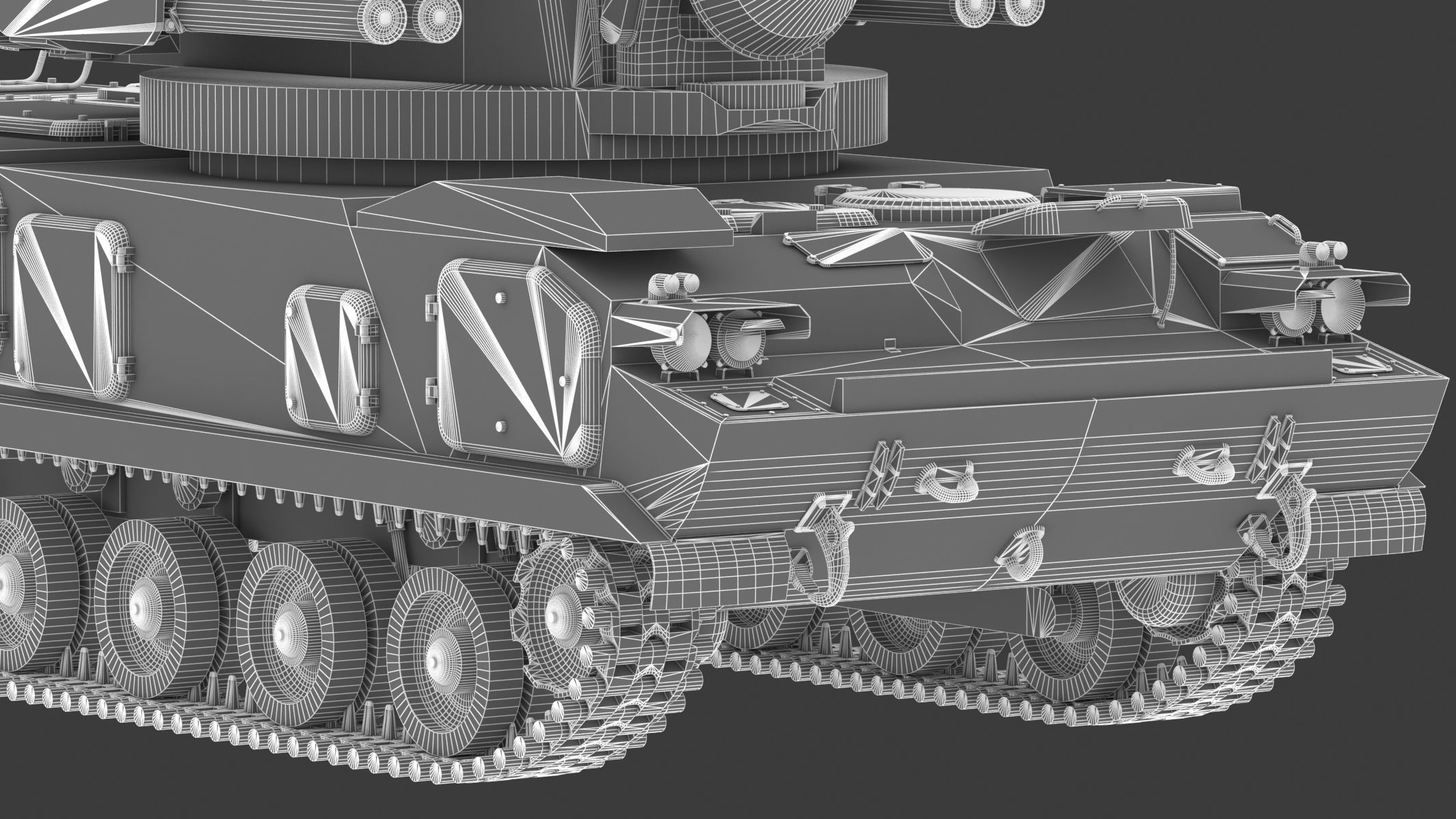 2K22 Tunguska Low Poly Low-poly 3D model_33