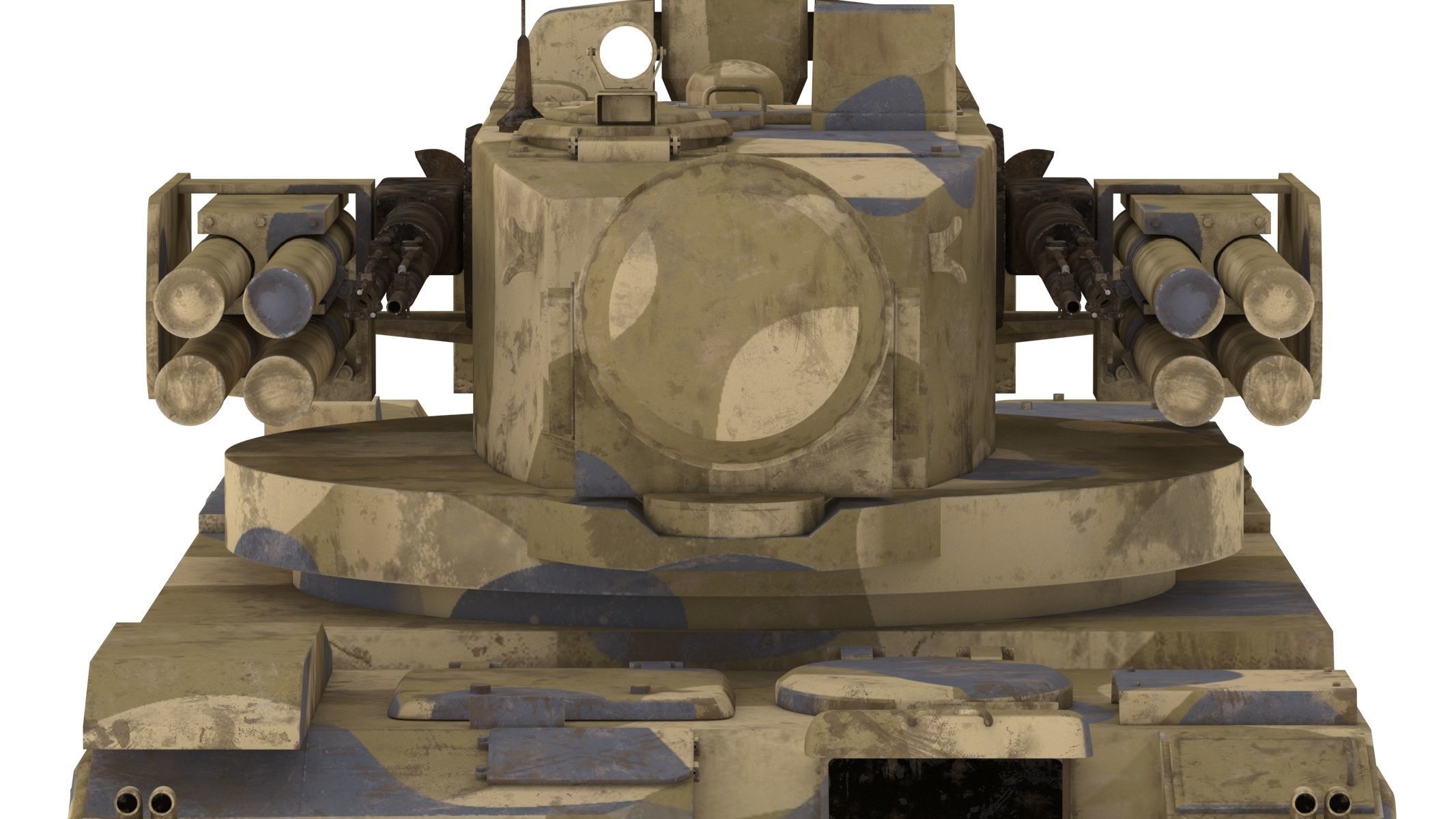 2K22 Tunguska Low Poly Low-poly 3D model_12