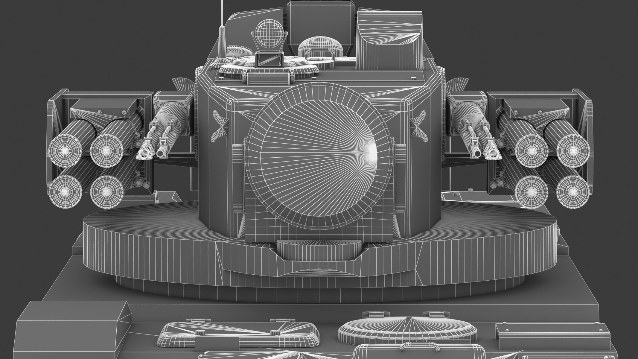 2K22 Tunguska Low Poly Low-poly 3D model_32