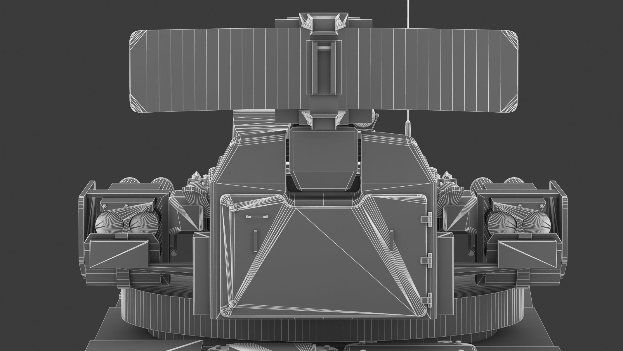 2K22 Tunguska Low Poly Low-poly 3D model_36