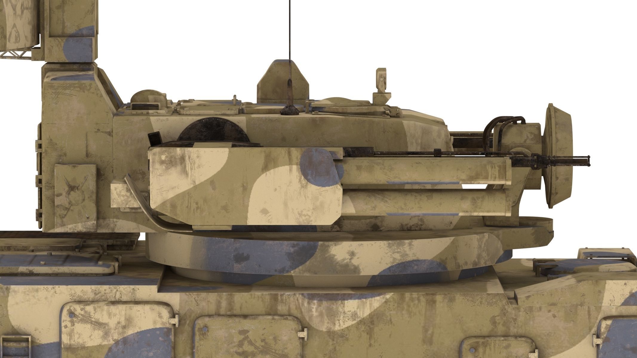 2K22 Tunguska Low Poly Low-poly 3D model_14