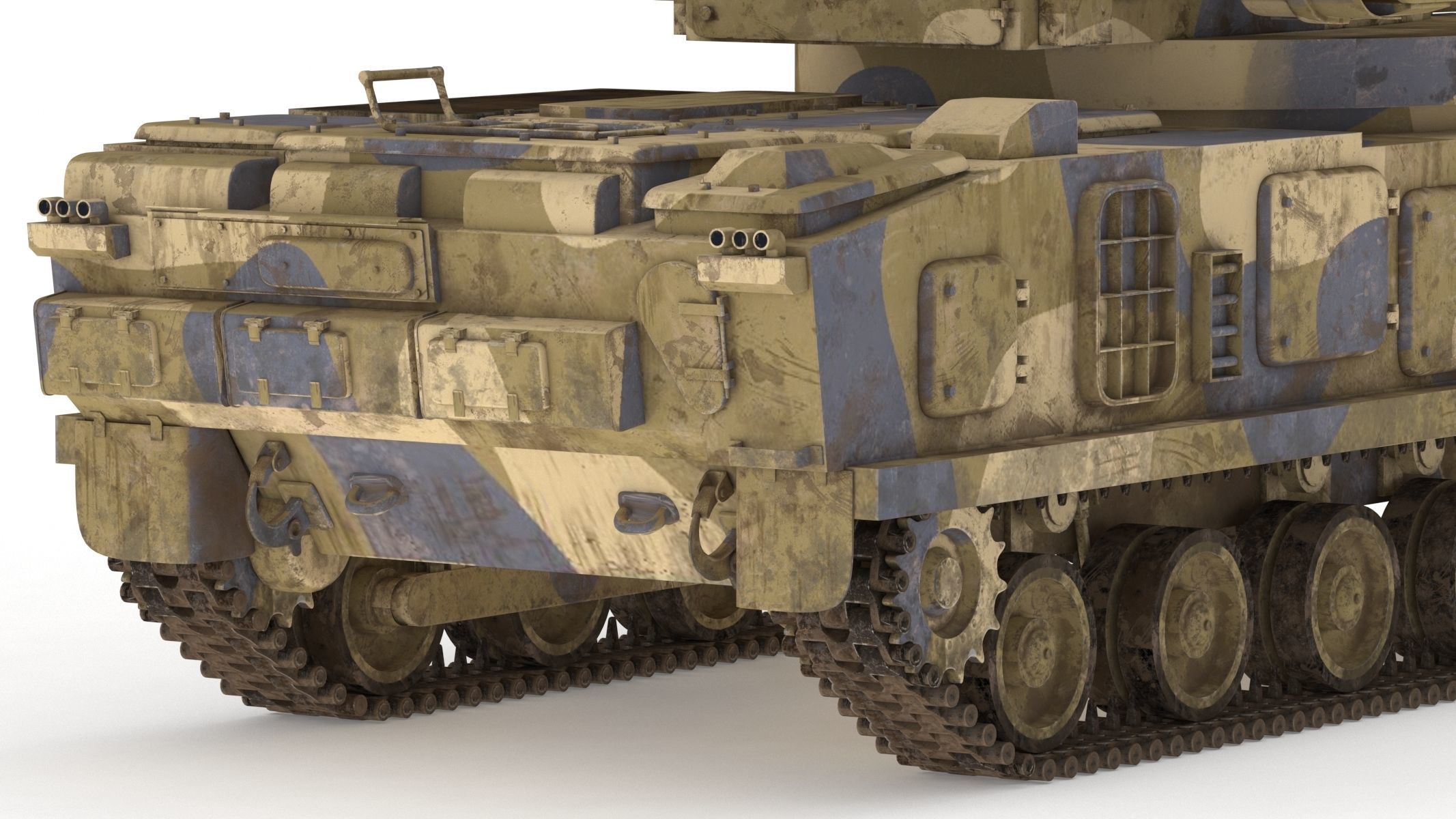 2K22 Tunguska Low Poly Low-poly 3D model_15